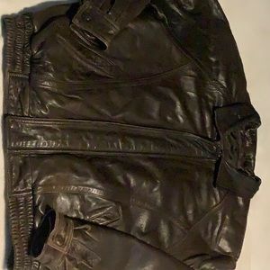 Raffaelo Men‘s Brown Leather Jacket Size M